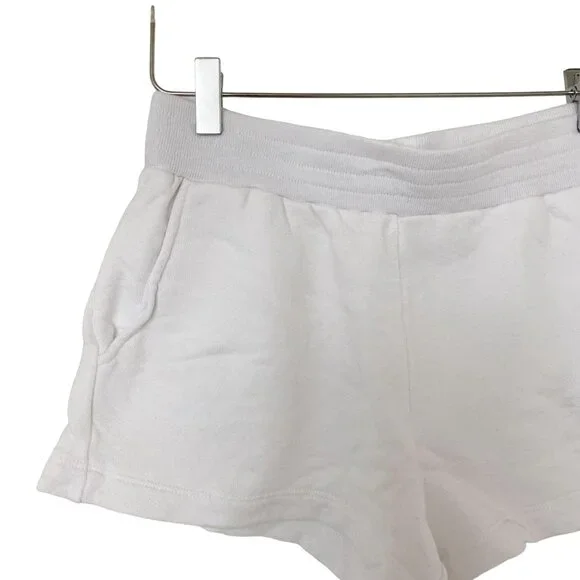 Enza Costa White French Terry Shorts - Picture 5 of 5